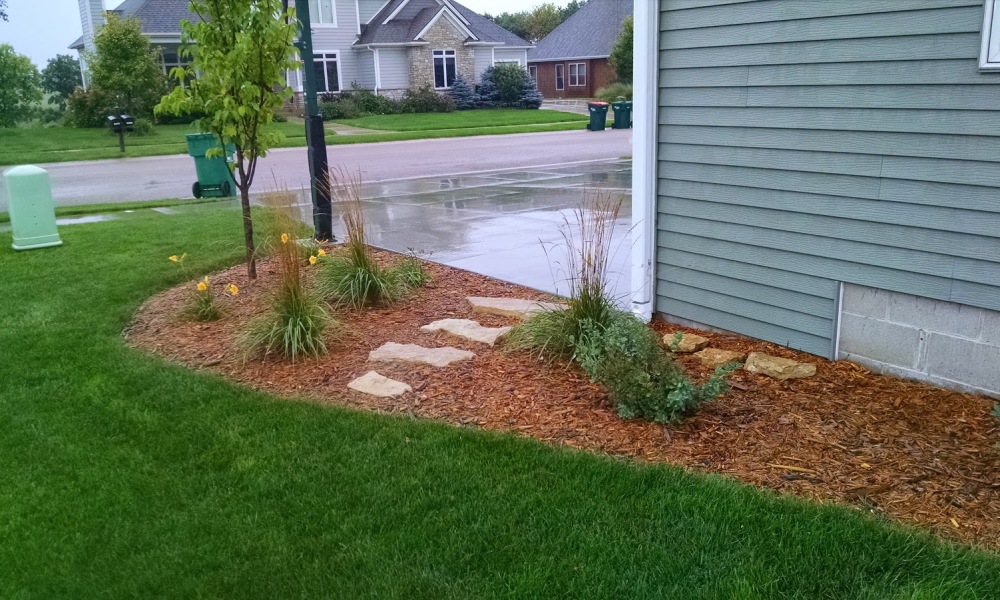 Landscape design and installation project in Rochester MN